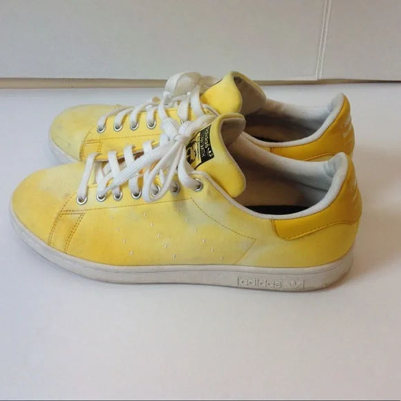 Adidas Yellow Stan Smith Sneakers Pharrell Men's - Picture 3 of 3